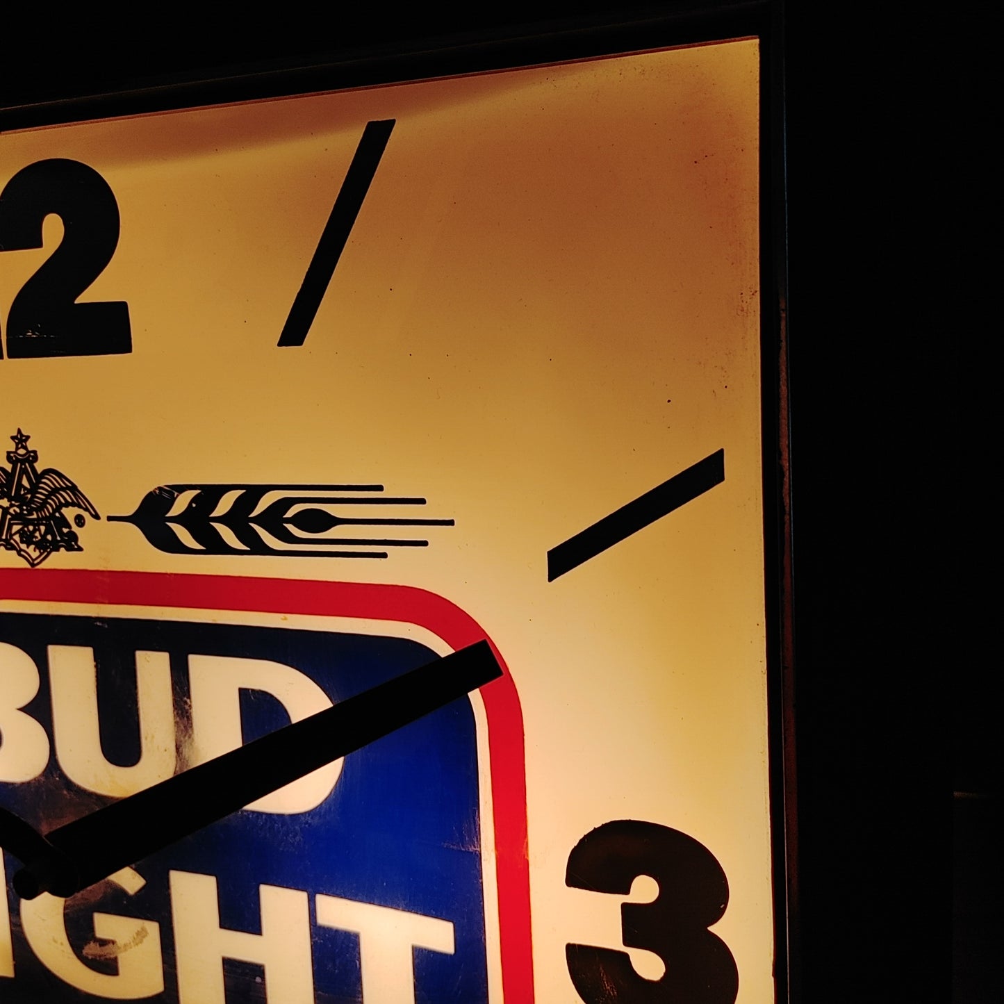 Bud Light electric wall clock ライトサイン