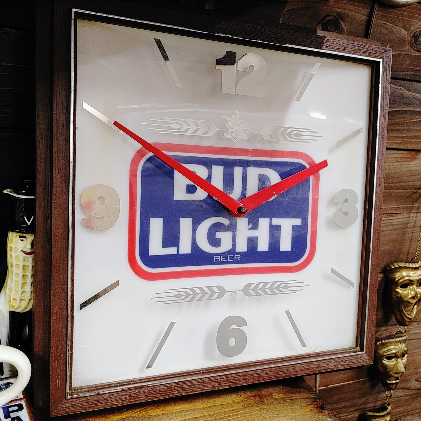 Bud Light electric wall clock ライトサイン