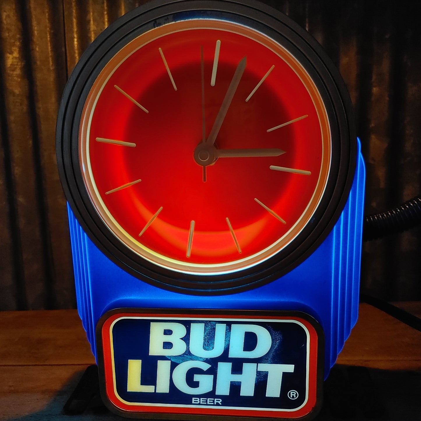 1990's BUD LIGHT レジスタクロック&ライトサイン
