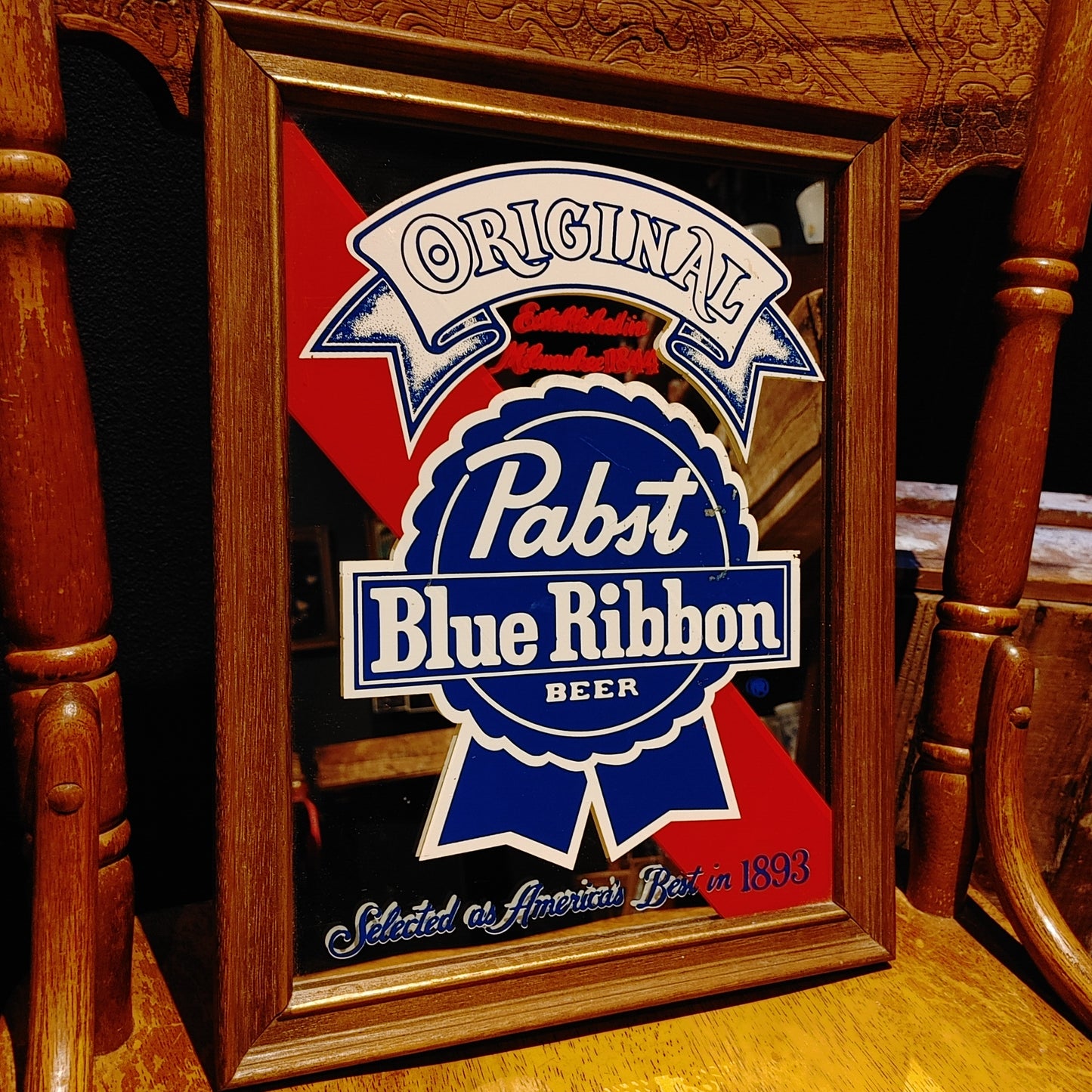 Pabst Blue Ribbon パブミラー