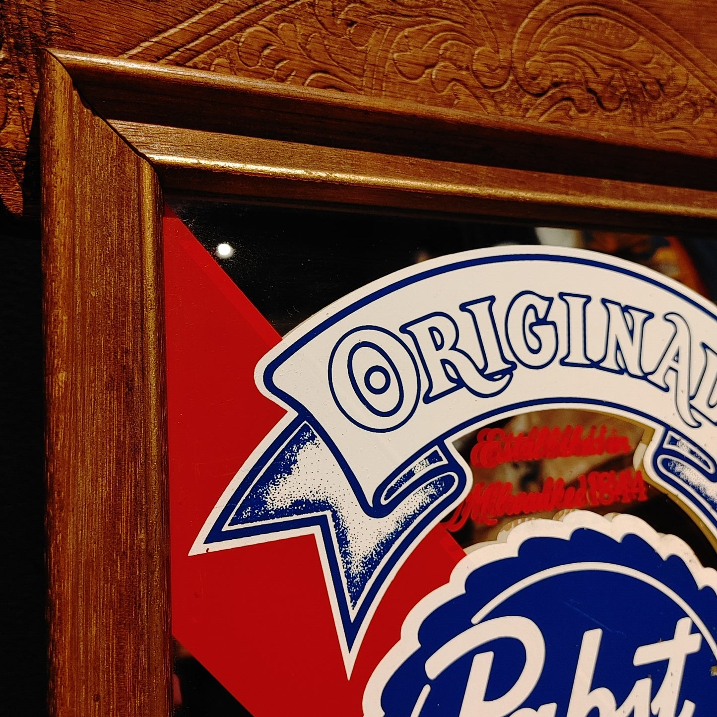 Pabst Blue Ribbon パブミラー