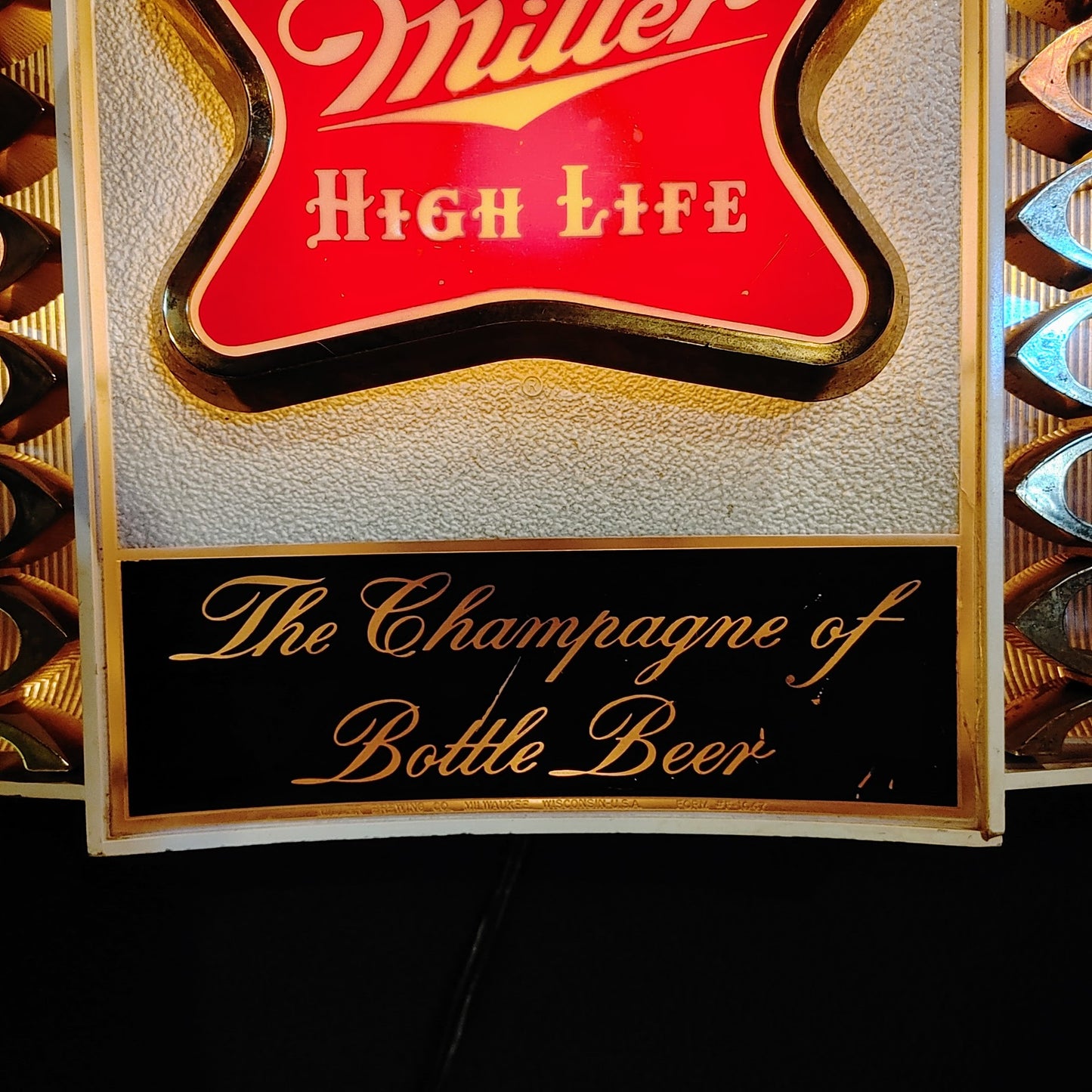 1960's MILLER HIGH LIFE ライトサイン