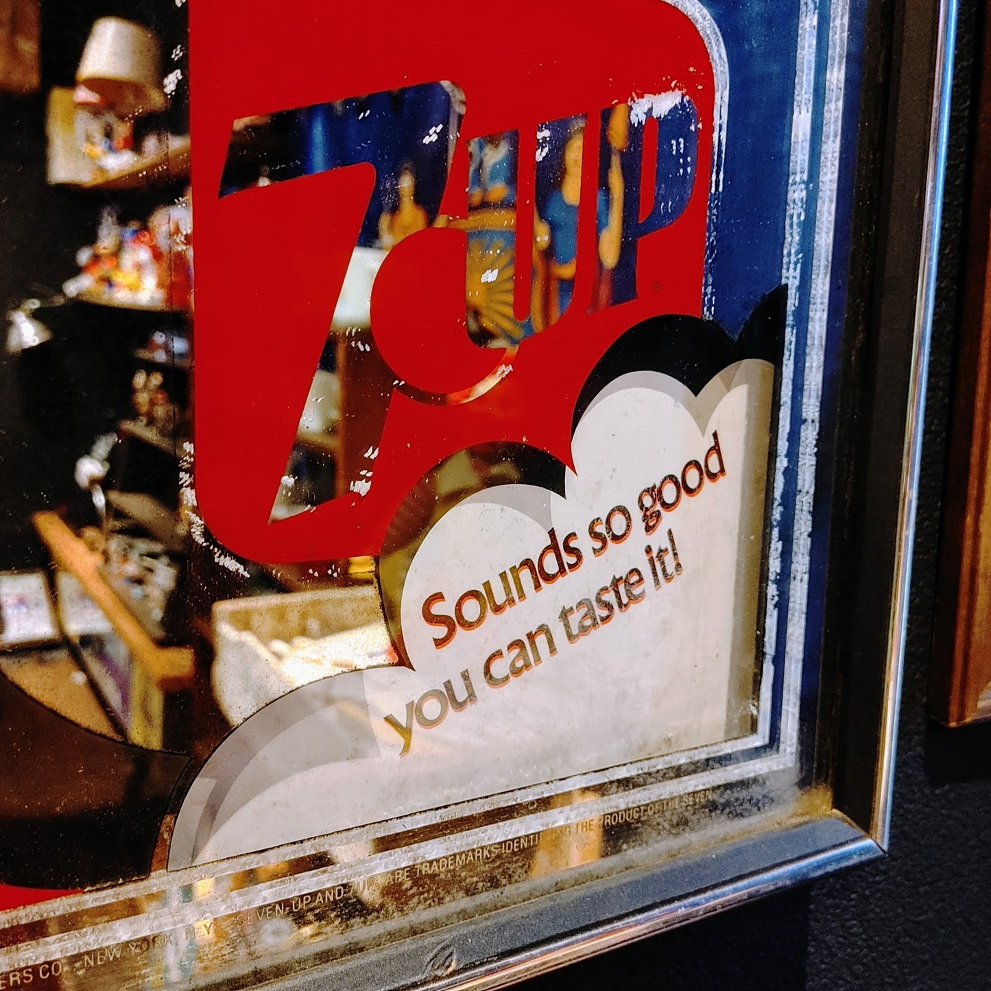 1980's Seagram's 7 And 7up パブミラー