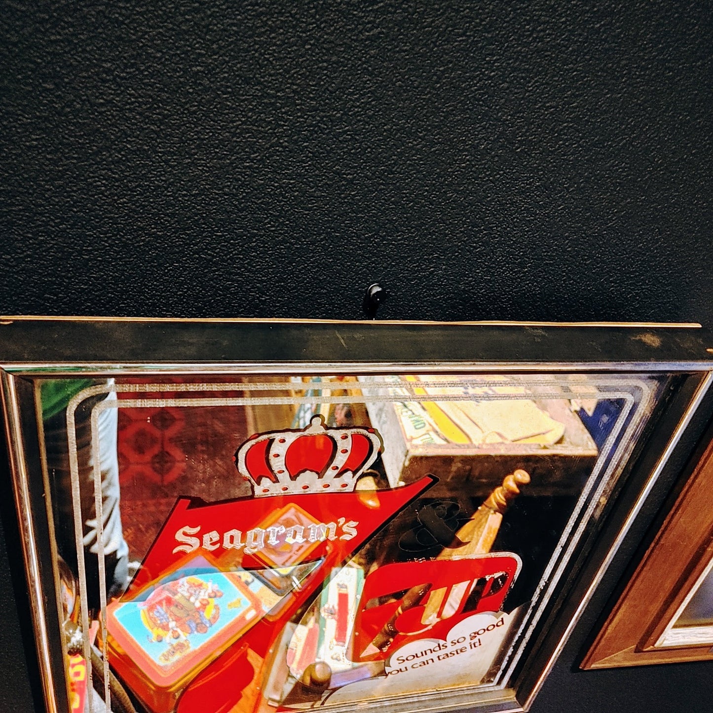 1980's Seagram's 7 And 7up パブミラー