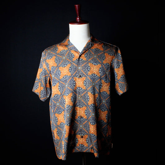 ★1点物★ SK OLDIES×IZ ダブルネーム 着物アロハシャツ