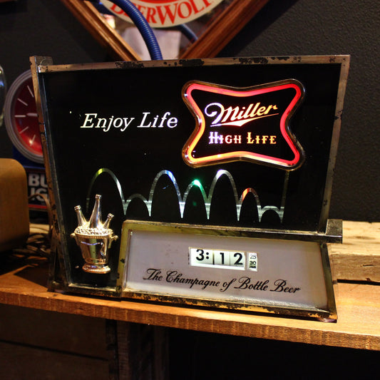 MILLER HIGH LIFE BEER ライトサイン