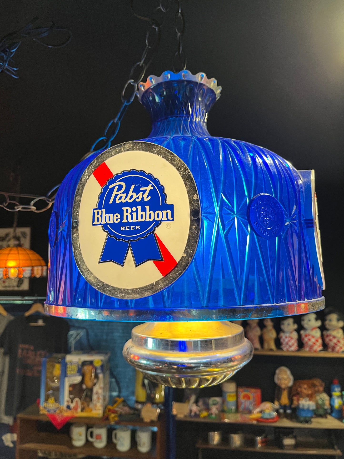 Pabst blue ribbon ハンギングランプ