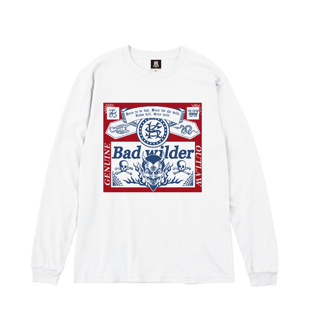 ※予約販売　SK OLDIES Long sleeve tee "Bad wilder" ※ 9月下旬〜10月上旬入荷