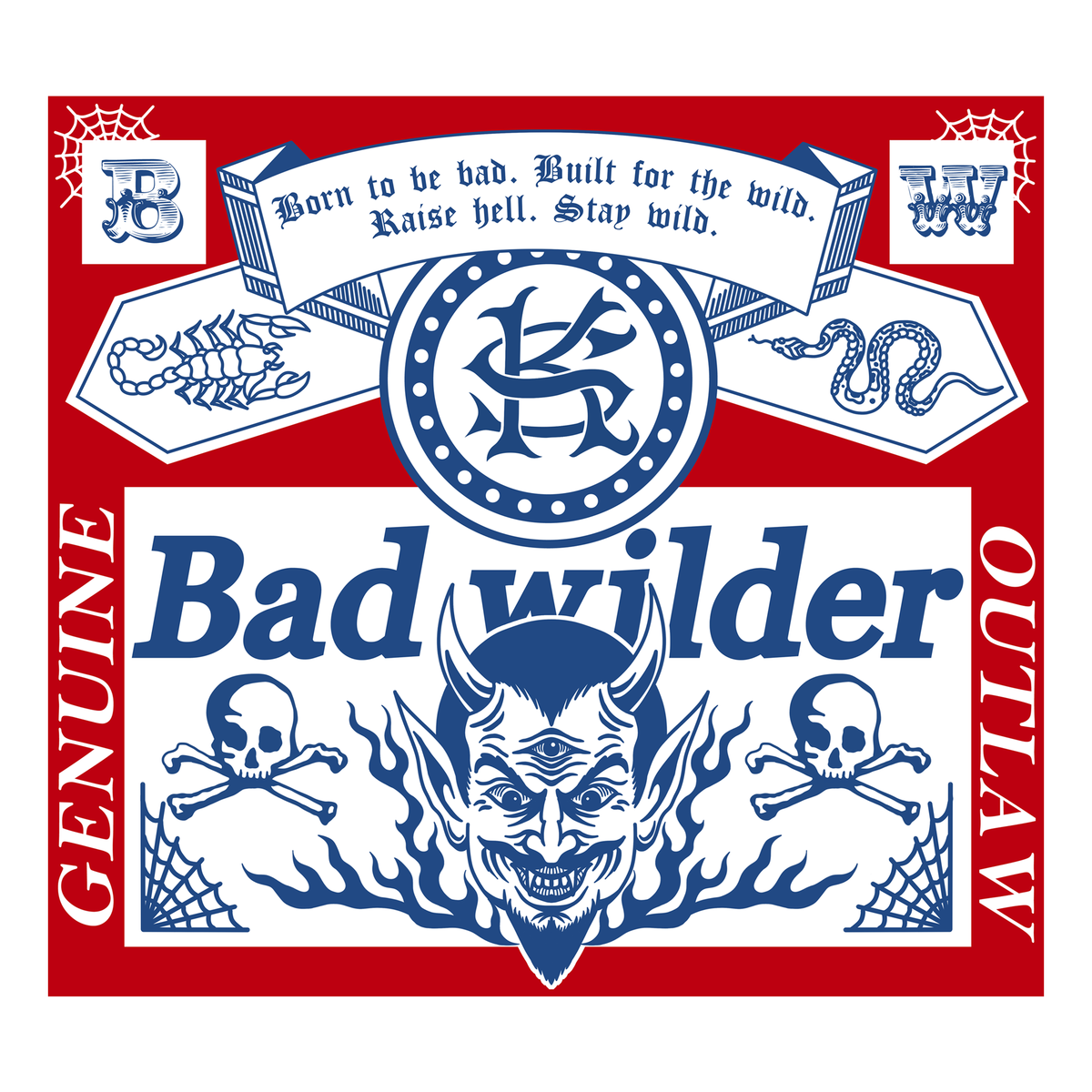 ※予約販売　SK OLDIES Long sleeve tee "Bad wilder" ※ 9月下旬〜10月上旬入荷