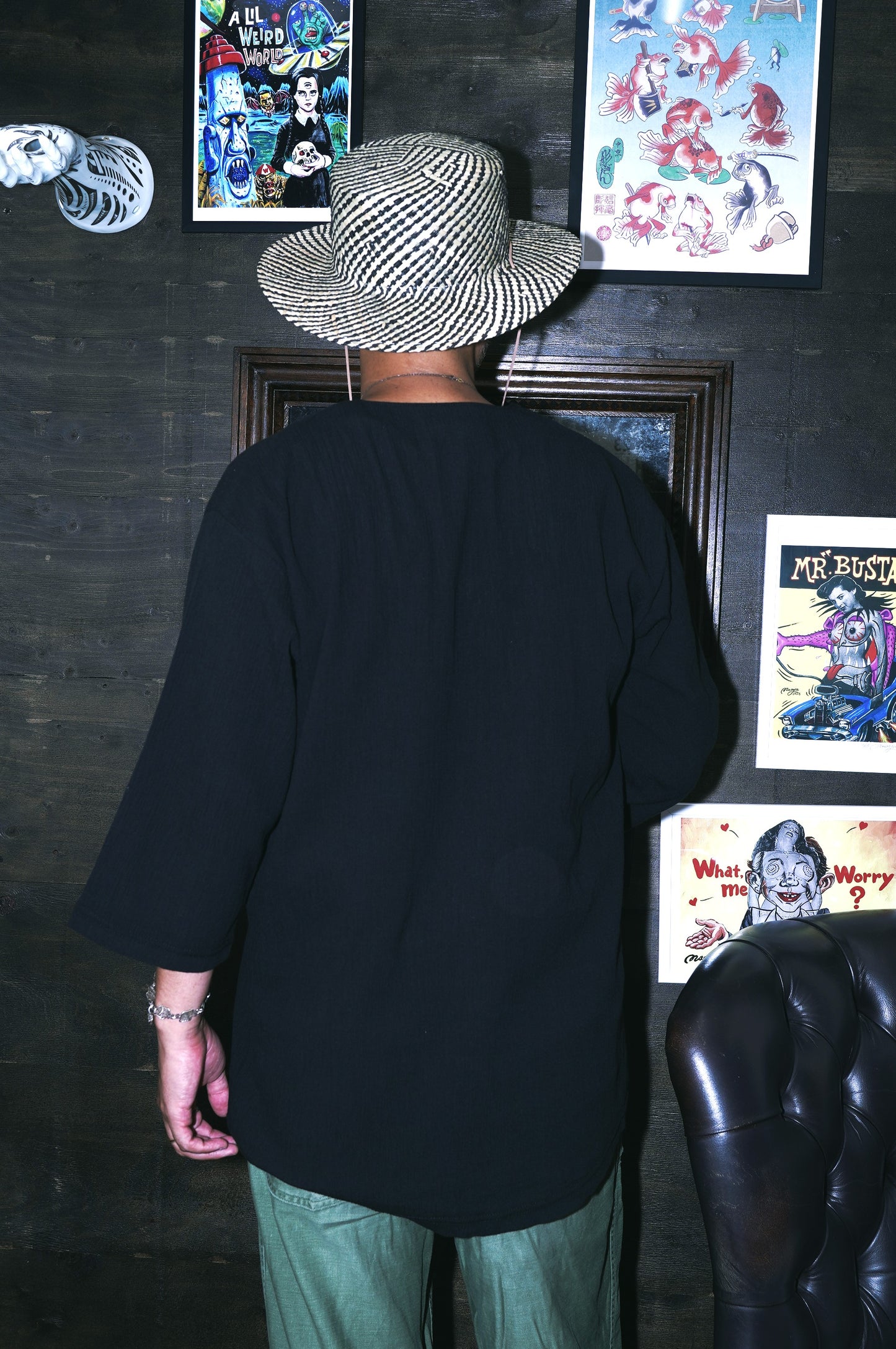 SK OLDIES 鯉口シャツ "FUKU"