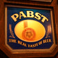 1970's Pabst Blue Ribbon 振り子時計 ライトサイン