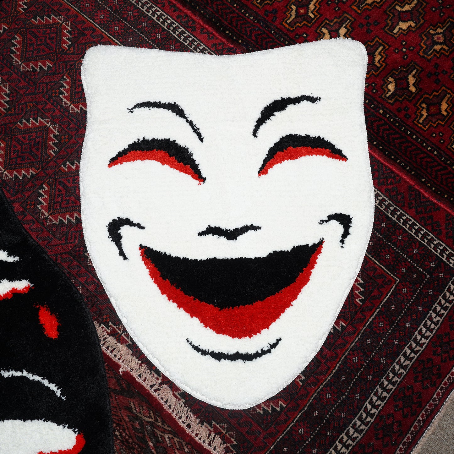 ※予約 SK OLDIES ラグマット “comedy&tragedy”Set of 2 ※9月中旬発送予定