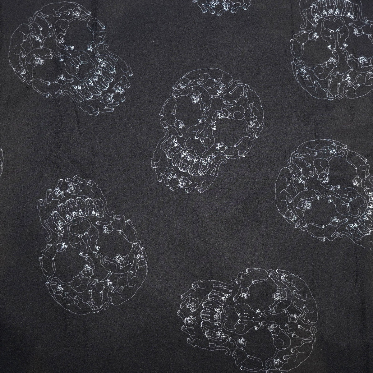 SK OLDIES pattern L/S shirt "Panther skull"