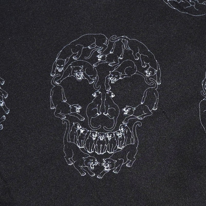 SK OLDIES pattern L/S shirt "Panther skull"