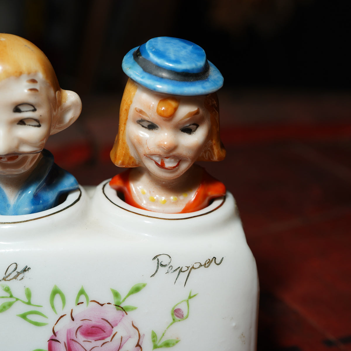 1950's 酔っ払い4つ目 Drunk Man & Woman ソルト&ペッパー