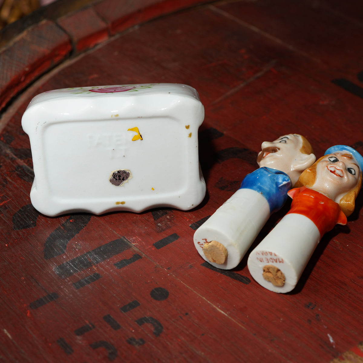 1950's 酔っ払い4つ目 Drunk Man & Woman ソルト&ペッパー