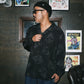 SK OLDIES pattern L/S shirt "Panther skull"