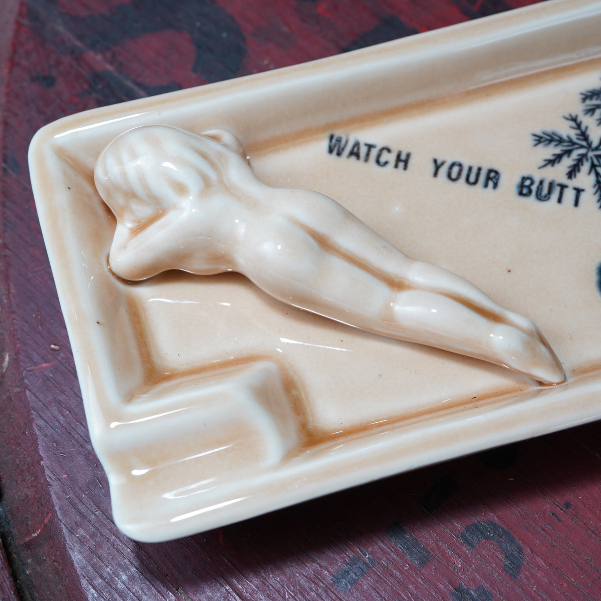 1960's ピンナップガール アッシュトレイ “WATCH YOUR BUTT”