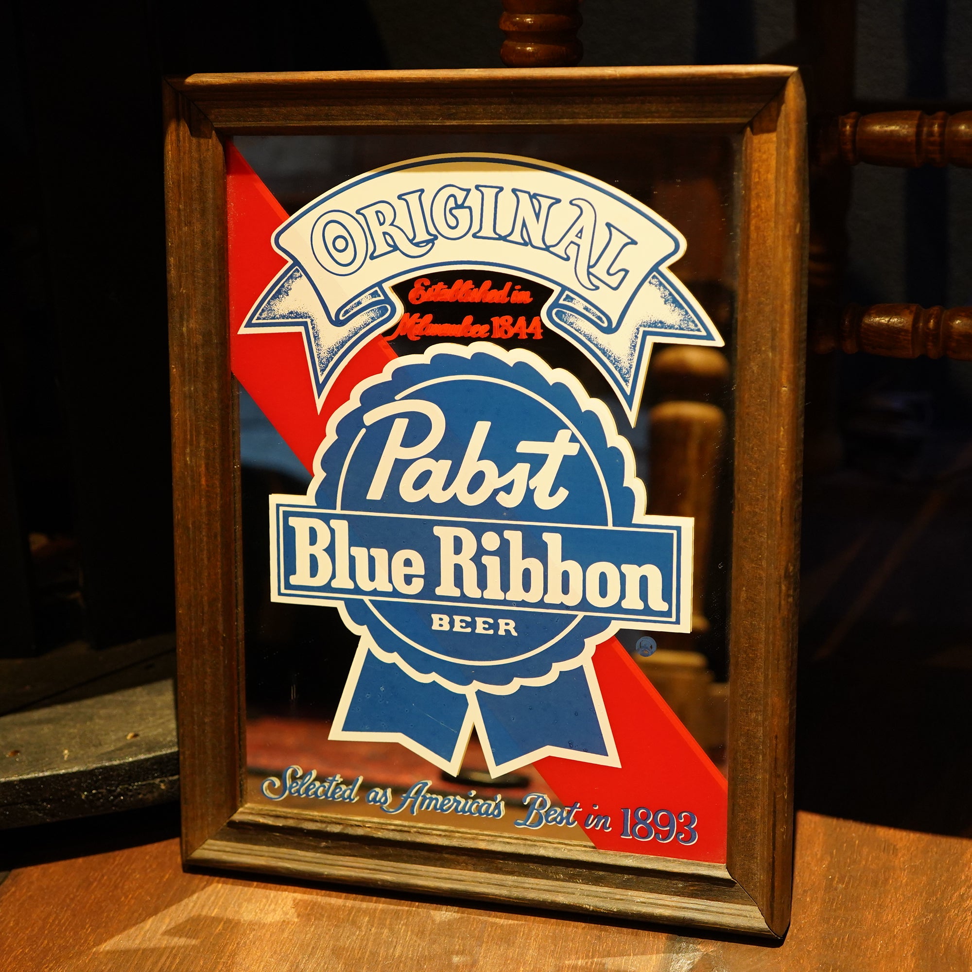 80's Pabst Blue Ribbon パブミラー