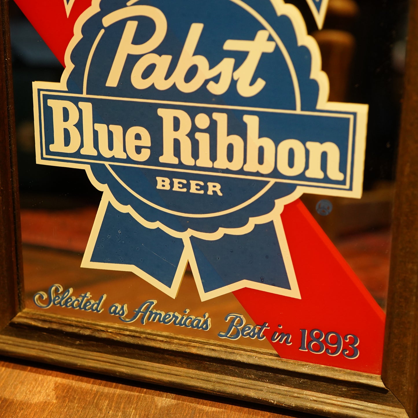 80's Pabst Blue Ribbon パブミラー