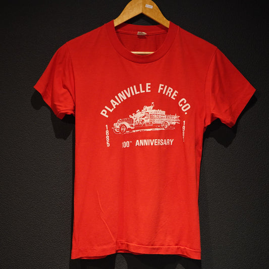 1980's ヴィンテージTシャツ Mサイズ PLAINVILLE FIRE CO.