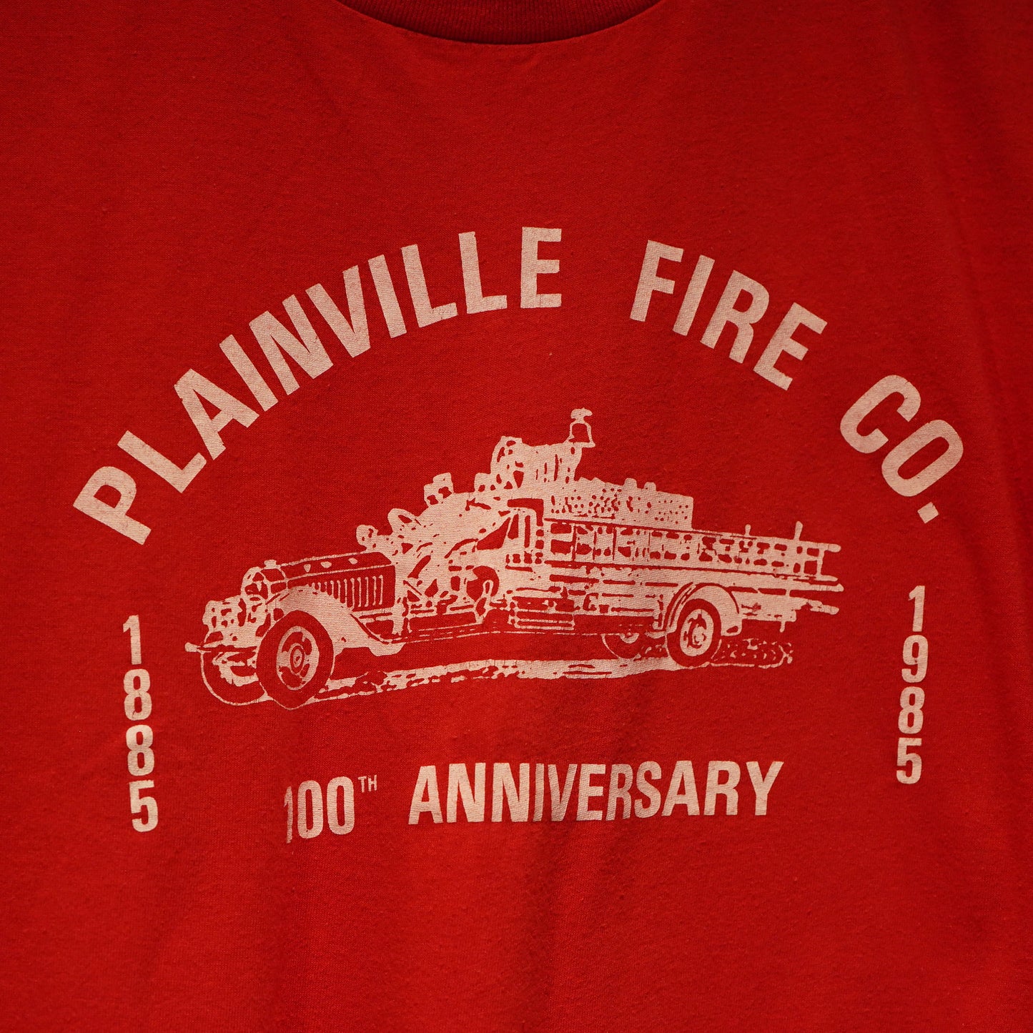 1980's ヴィンテージTシャツ Mサイズ PLAINVILLE FIRE CO.