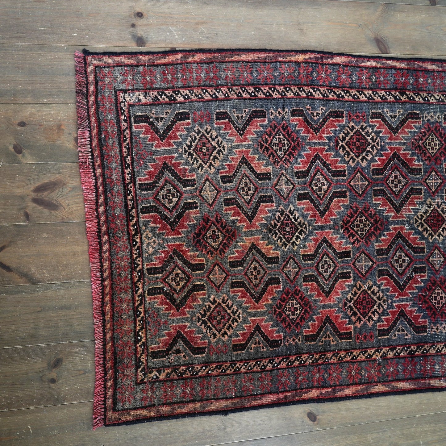 1970's Vintage トライバルラグ BALUCH 130×73 (293FA)