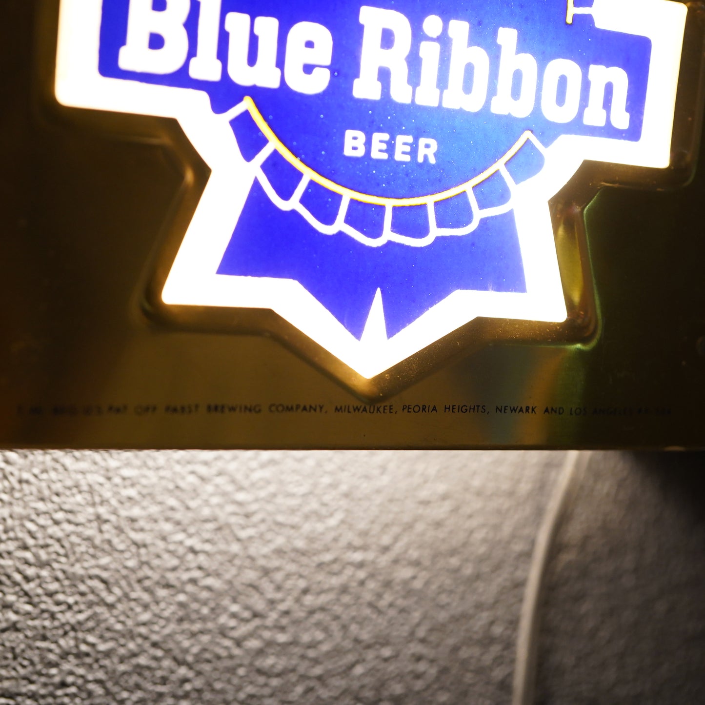 Pabst Blue Ribbon ライトサイン