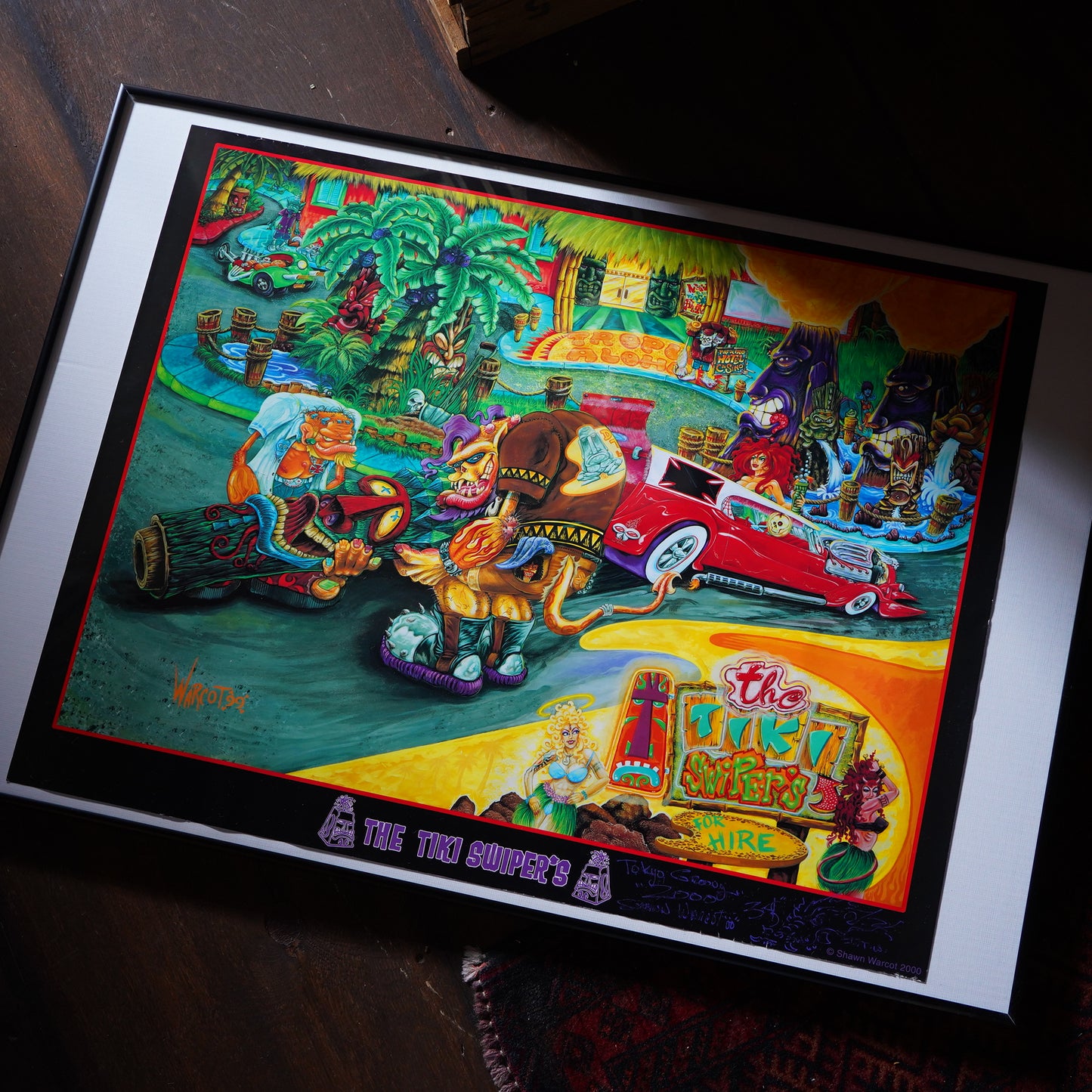2000's Shawn Warcot "THE TIKI SWIPER'S" サイン入り ポスター