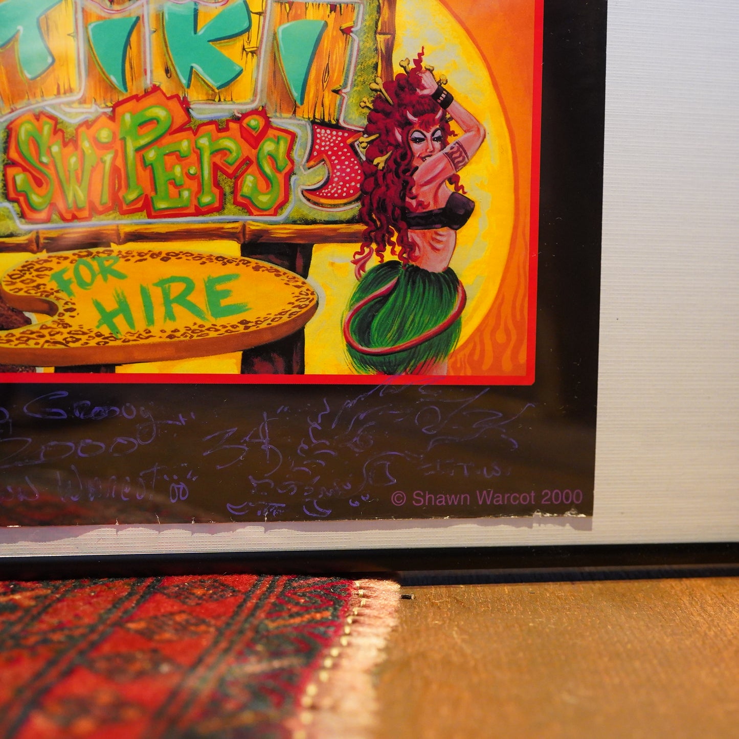 2000's Shawn Warcot "THE TIKI SWIPER'S" サイン入り ポスター