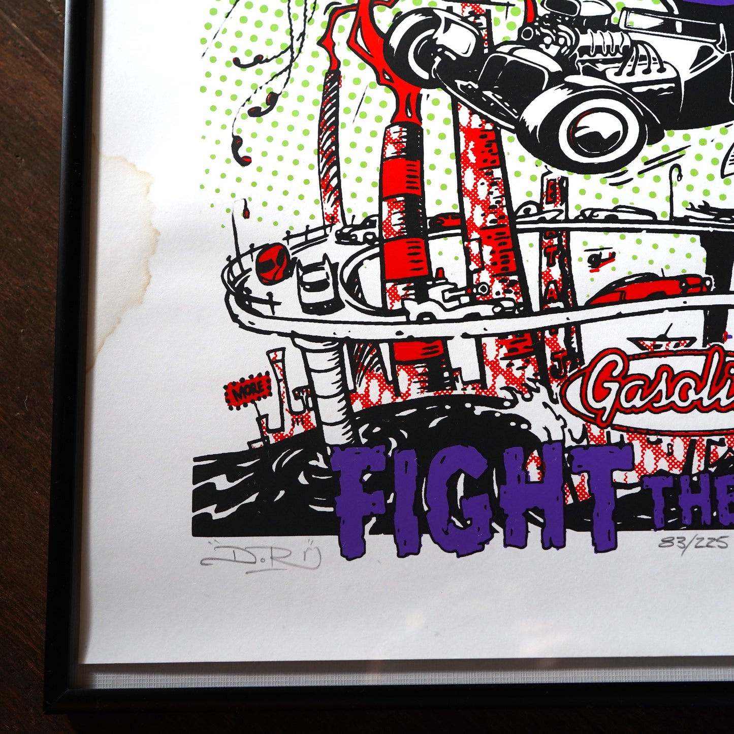 1990's FIGHT THE FIGHT サイン入り ポスター