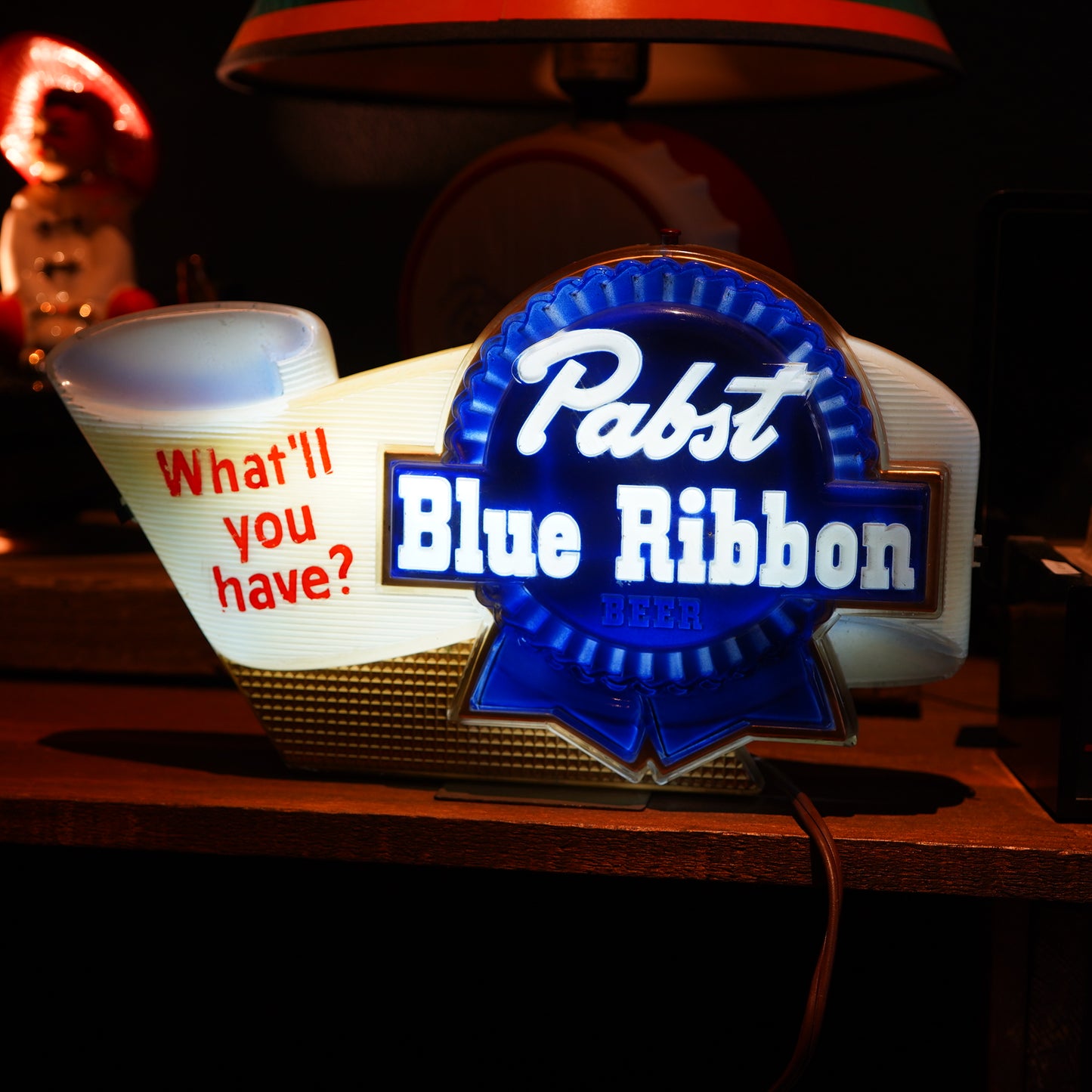 1950's Pabst Blue Ribbon ライトサイン