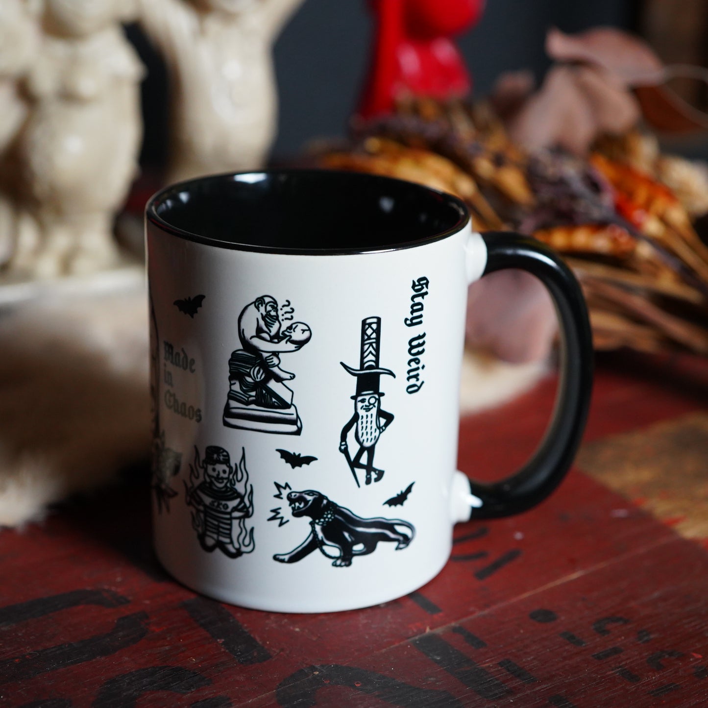 SK OLDIES ORIGINAL マグカップ "Stay Weird.Stay Loud."