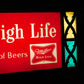 MILLER HIGH LIFE BEER ステンドグラスライトサイン