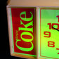 1980's Coca-Cola クロックライトサイン