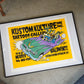 1990～00's THE PIZZ "KUSTOM KULTURE INK" シルクスクリーンポスター