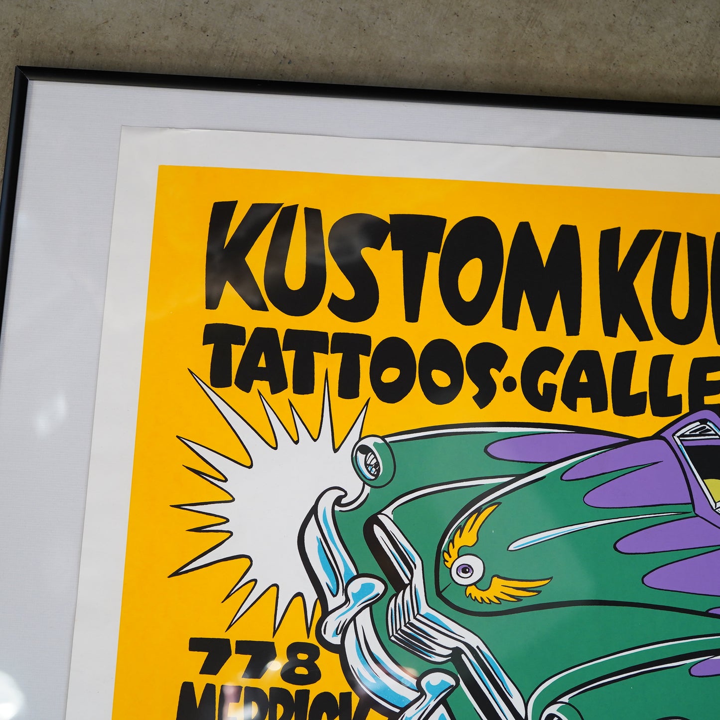 1990～00's THE PIZZ "KUSTOM KULTURE INK" シルクスクリーンポスター