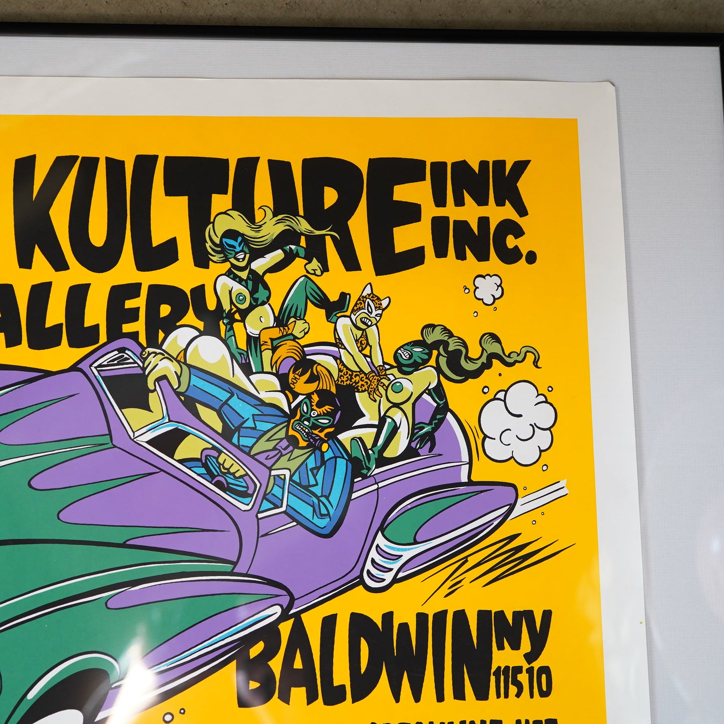 1990～00's THE PIZZ "KUSTOM KULTURE INK" シルクスクリーンポスター