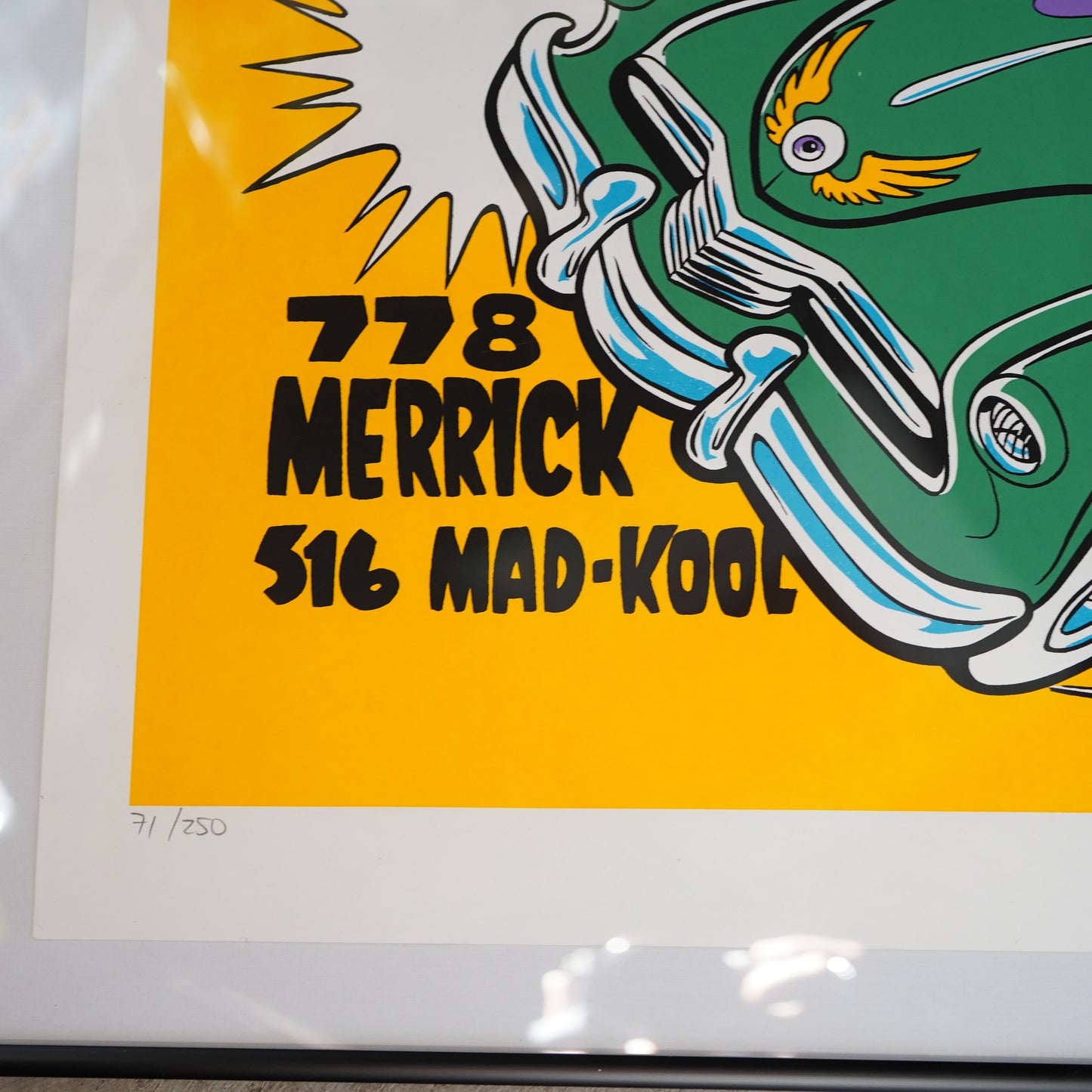 1990～00's THE PIZZ "KUSTOM KULTURE INK" シルクスクリーンポスター