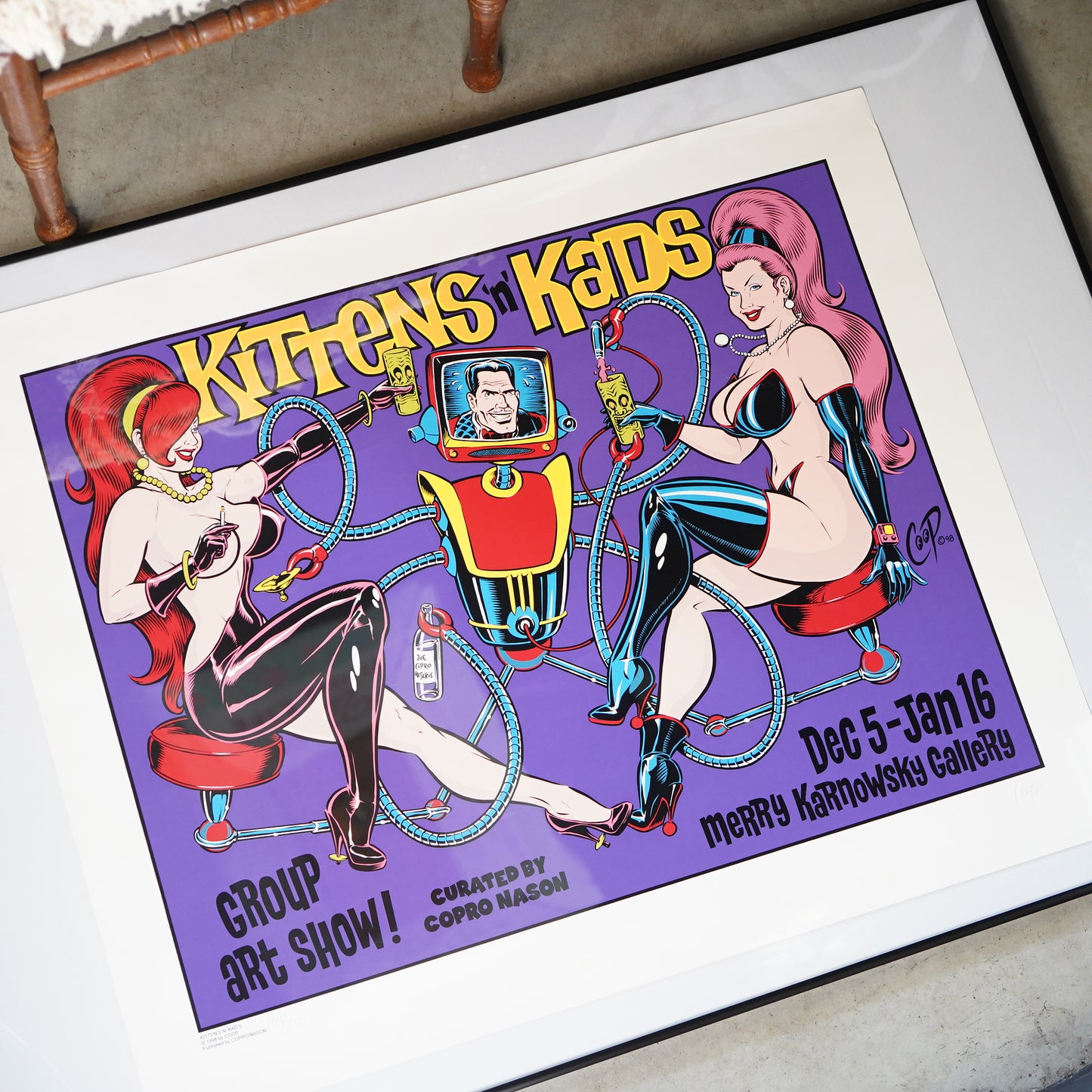 1990's COOP "KITTENS'N'KADS" サイン入り ポスター