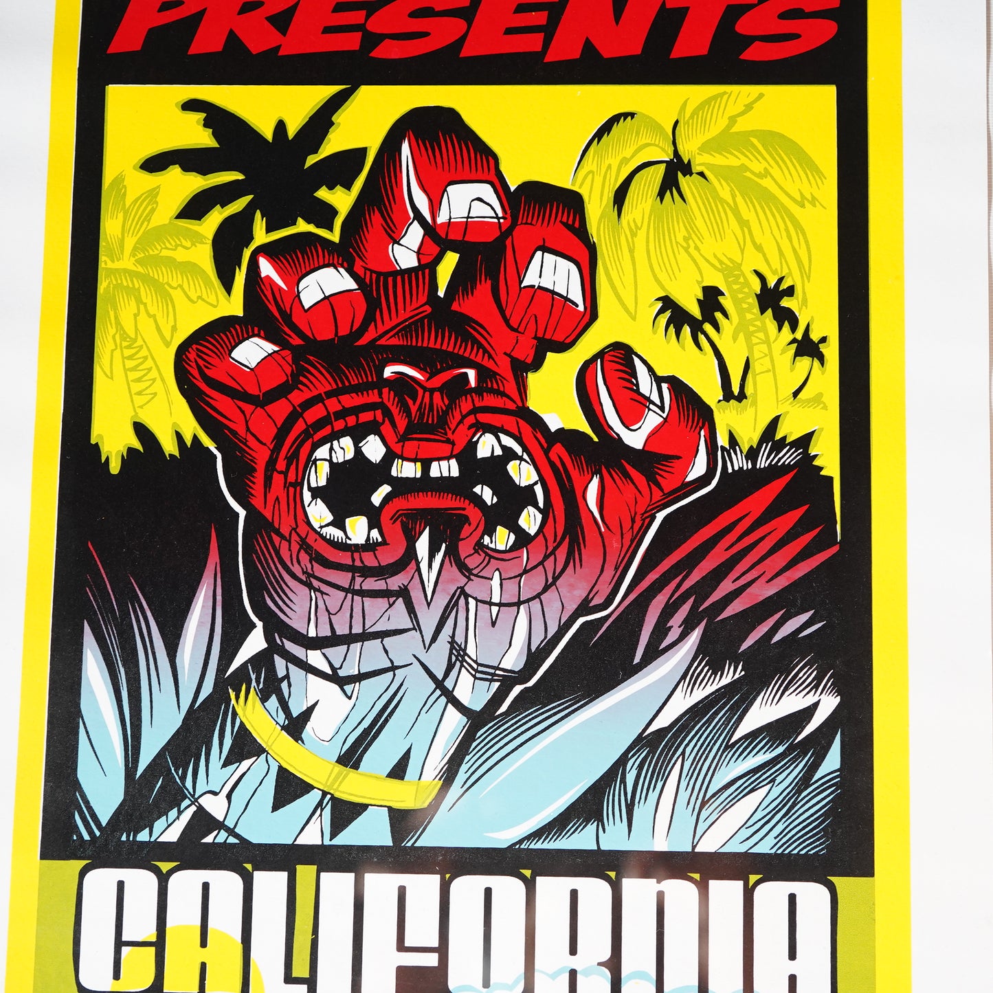 00's THE PIZZ "CALIFORNIA SCREAMIN" シルクスクリーンポスター