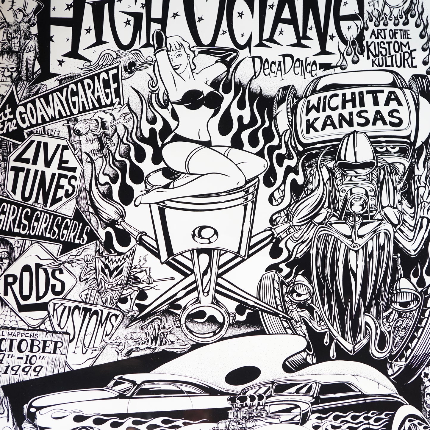 1990's Dennis McPhail "HIGH OCTANE DECADENCE" ポスター