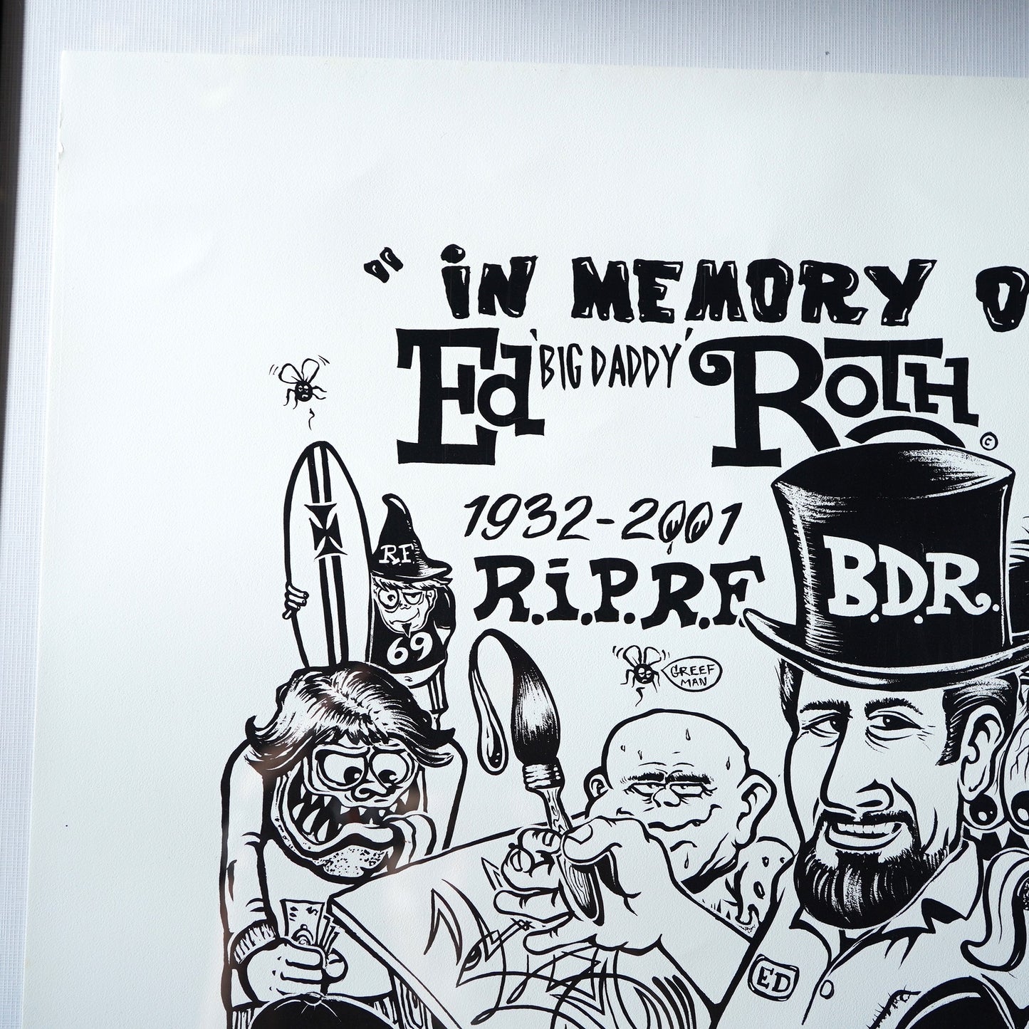 00's VON FRANCO "IN MEMORY OF Ed'BIG DADDY'ROTH" ポスター