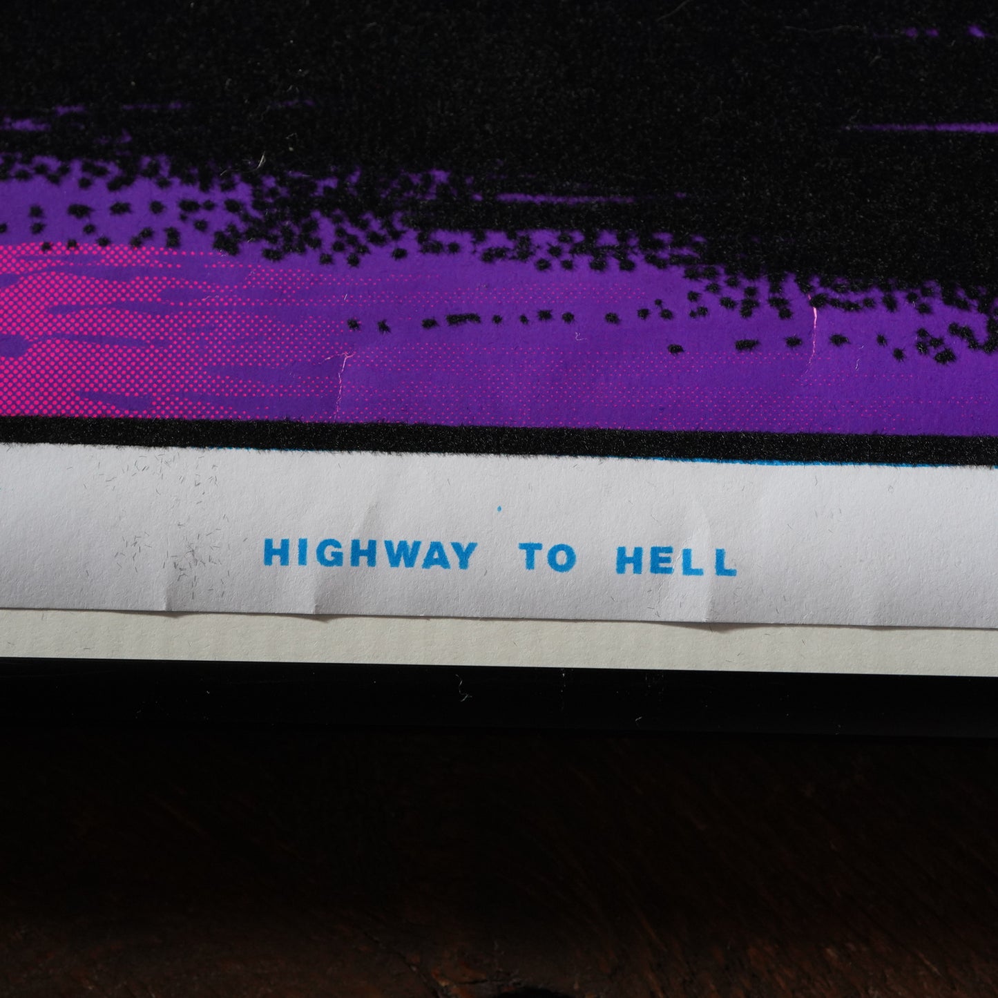 1980's ブラックライトポスター "HIGHWAY TO HELL"