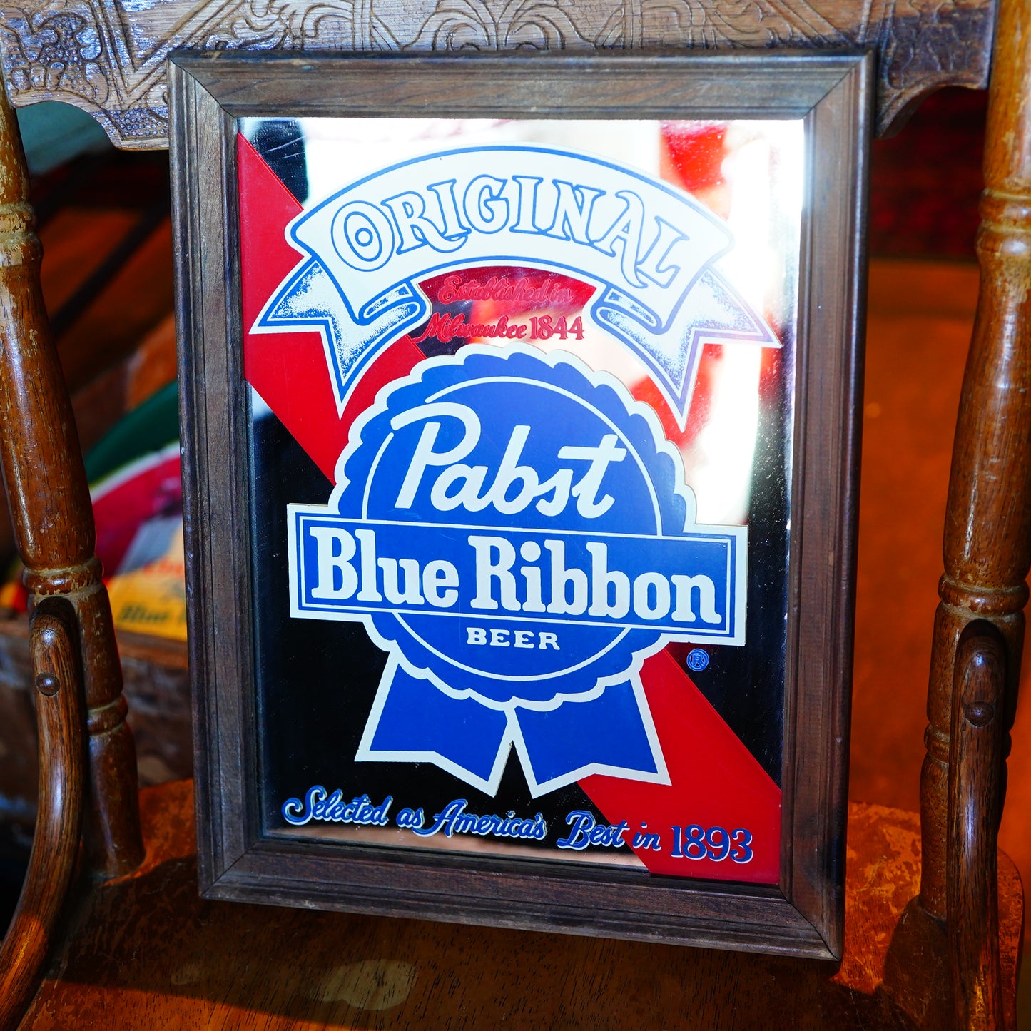 80's Pabst Blue Ribbon パブミラー