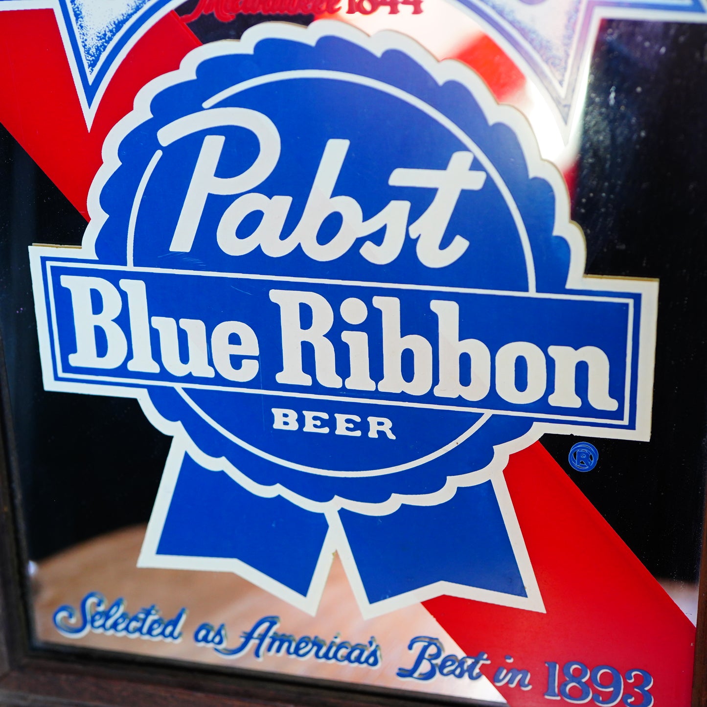 80's Pabst Blue Ribbon パブミラー