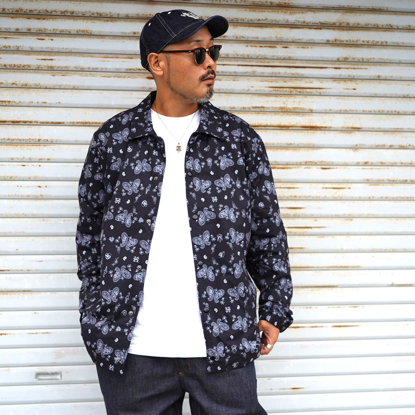 SK OLDIES コーチジャケット "Old Town Paisley Coach"