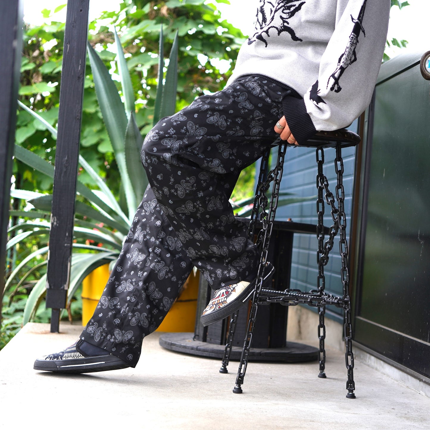 SK OLDIES ペイズリー イージーパンツ "Old Town Paisley Easy"