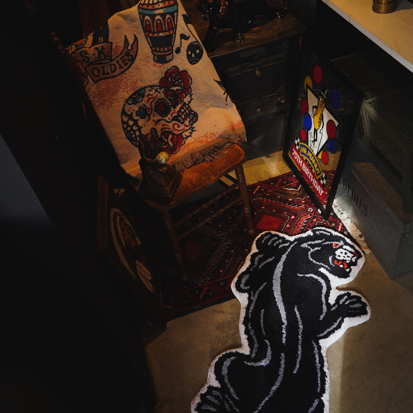 【予約】SK OLDIES ラグマット BLACK PANTHER2　※12月下旬入荷予定分