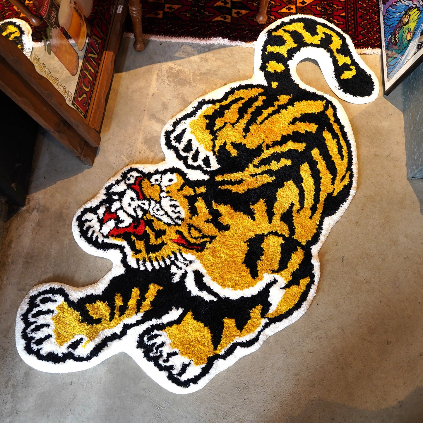 【予約】SK OLDIES ラグマット TIGER　※12月下旬入荷予定